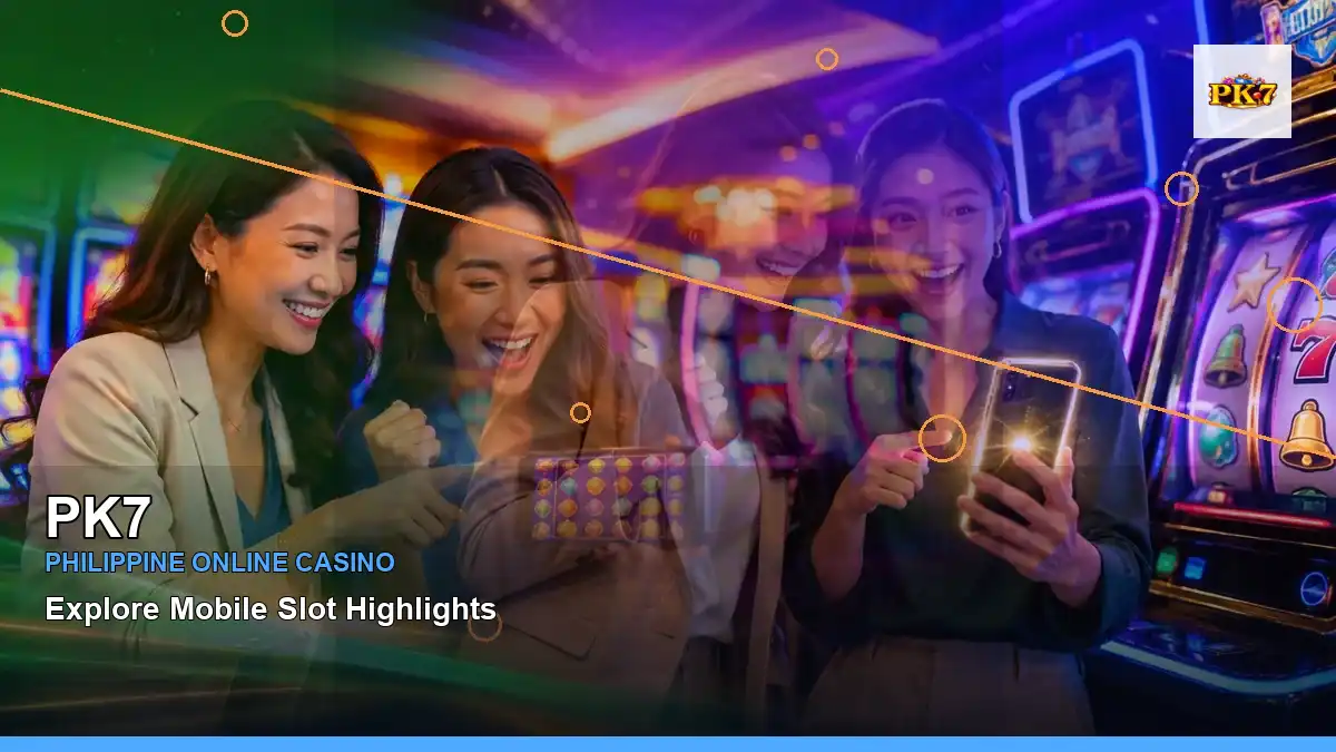 PK7 adventure online slot games featuring an adult Filipina casino host with a panoramic reel composition — view 2